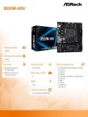 ASRock Płyta główna B550M-HDV AM4 2DDR4 HDMI/DVI/D-SUB M.2 mATX