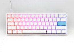 Klawiatura Gaming USB QWERTZ niemiecka Ducky DKON2061ST Biały