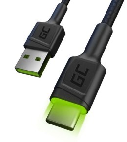 Green Cell Kabel GC Ray USB - USB-C 120 cm, podświetlenie LED