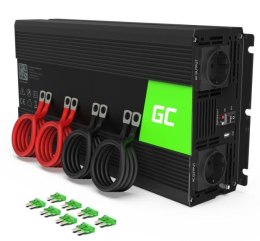 Green Cell Przetwornica 12V/230V 3000W/6000W Czysty sinus