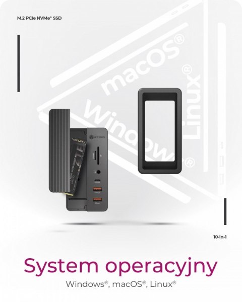 IcyBox Slot na NVMe SSD IB-DK4072-CU31 10w1