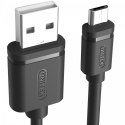 Unitek Kabel USB - microUSB 2.0, 1,5M, M/M; Y-C434GBK