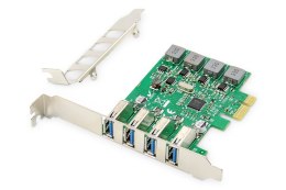 Digitus Karta rozszerzeń (Kontroler) USB 3.0 PCI Express 4xUSB 3.0 Low Profile Chipset: VL805