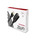 AXAGON ADR-207 USB 2.0 A-M -> A-F aktywny kabel przedłużacz/wzmacniacz 7.5m