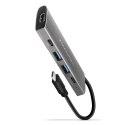 AXAGON HMC-5G21 Wieloportowy hub USB 5in1, 10Gbps, 2x USB-A + 2x USB-C + HDMI 4K/30Hz, PD 60W, 13cm USB-C kabel