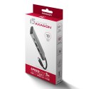 AXAGON HMC-5G21 Wieloportowy hub USB 5in1, 10Gbps, 2x USB-A + 2x USB-C + HDMI 4K/30Hz, PD 60W, 13cm USB-C kabel