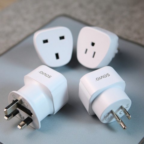 Savio Adapter podróżny, gniazdo EU - wtyk UK AP-04