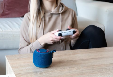 Savio Głośnik bezprzewodowy Bluetooth 5W, BS-042, Niebieski