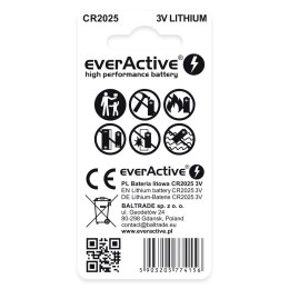 EVERACTIVE BATERIE LITOWE MINI CR2025 BLISTER 2SZT. CR20252BL