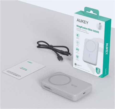 AUKEY PB-MS04 White Qi2 MagSafe PowerBank 10000mAh 20W PD