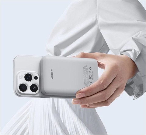 AUKEY PB-MS04 White Qi2 MagSafe PowerBank 10000mAh 20W PD