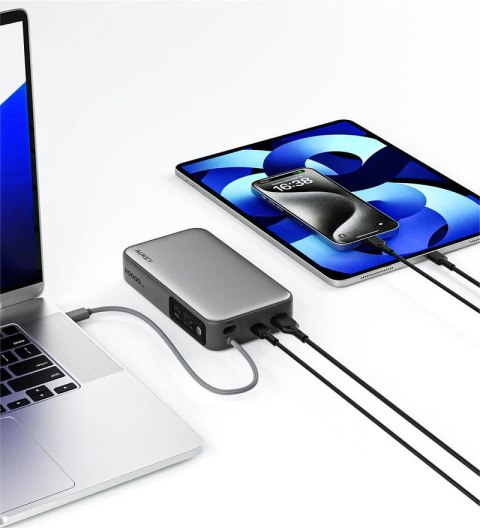 AUKEY PB-Y48 PowerBank 20000mAh 130W 4xUSB LED PPS kabel USB-C
