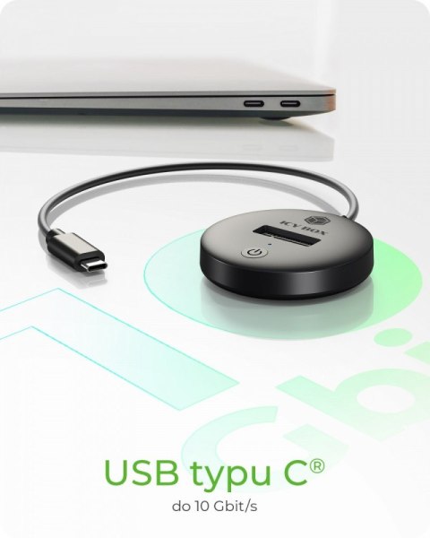 IcyBox Stacja dokująca dla NVMe+SATA SSD IB-1610MCD-C31