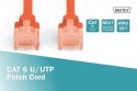 Digitus Patch cord U/UTP kat.6 PVC 5m czerwony