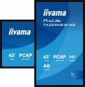 IIYAMA Monitor 43 cale T4329AS-B1AG VA,4K,HDMIx2,USB-C,RJ45,2x10W,WiFi, Android 14, Signal FailOver, Whiteboard, iiSignage (CMS), i