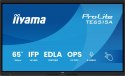 IIYAMA Monitor 65 cali TE6515A-B1AG IPS,4K,40pkt,550cd,DeepContrast-IR+, HDMI x2,DP,USB-C, 2 x 20W, OPS Slot x1, 5xUSB, 2xRJ45,8-Arr