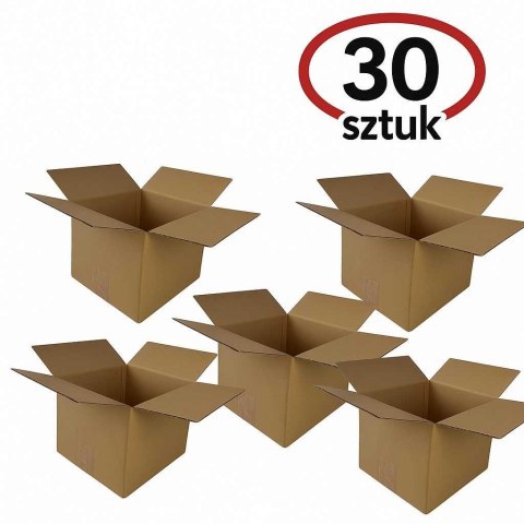 BESTPAK KARTON KLAPOWY, pudełko zrobione z tektury 3W 3 warstwowej, kolor szaro/brązowy, 200X120X80mm 320G/M2 30 SZTUK