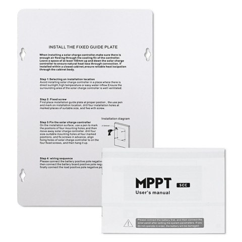 Qoltec Solarny regulator ładowania MPPT z czujnikiem temperatury 30A | 12V/24V | LCD | 2xUSB | Bluetooth | APP | GEL | LiFePO4