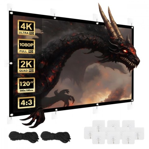 Maclean Ekran projekcyjny 120 cali , 4:3, MC-169