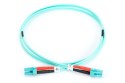 Digitus Patch cord światłowodowy FO LC-LC MM 50/125 OM3 duplex LSOH 2m