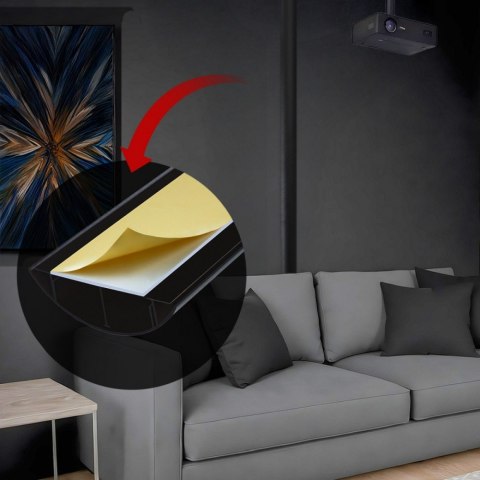 Maclean Listwa maskująca MC-814 B aluminiowa, czarna