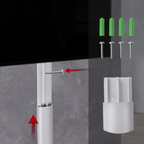 Maclean Listwa maskująca MC-814 S srebrna, aluminiowa