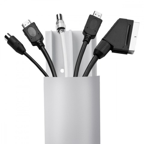 Maclean Listwa maskująca MC-814 S srebrna, aluminiowa