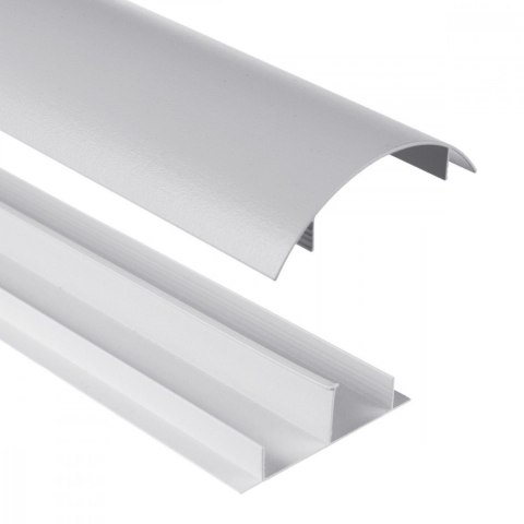 Maclean Listwa maskująca MC-814 S srebrna, aluminiowa