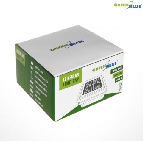 GreenBlue Lampa solarna na słupek LED 60x40 GB125 Daszek kopertowy