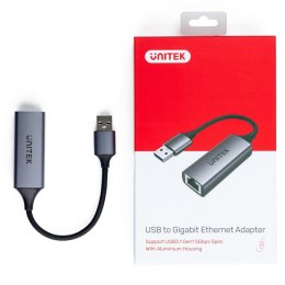 Unitek Adapter USB-A 3.1 GEN 1 RJ45; 1000 Mbps; U1309A