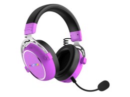 Słuchawki dla graczy Hator HYPERGANG 3 Wireless bezprzewodowe fioletowe