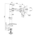 LogiLink Uchwyt na monitor 13-27 cali, aluminium