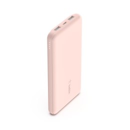 Belkin PowerBank 10 000mAh USB A i C 15W różowe złoto