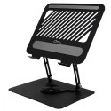Media-Tech Obrotowa, ergonomiczna podstawka pod laptopa 10-17 LAPTOP STAND ROTO MT2662 pełna regulacja