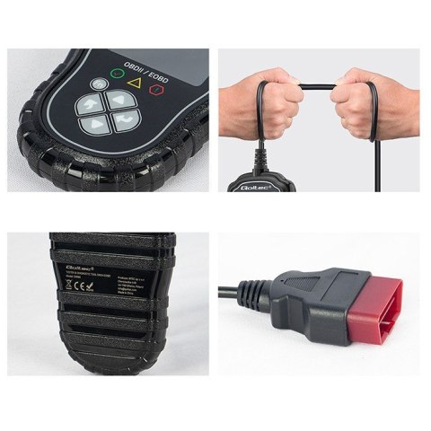 Qoltec Cyfrowy Tester diagnostyczny ProLine | OBDII EOBD | 8V-25V | DualSystem
