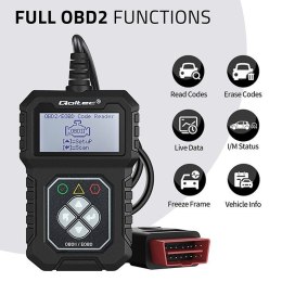 Qoltec Cyfrowy Tester diagnostyczny ProLine | OBDII EOBD | 8V-25V | Dualsystem