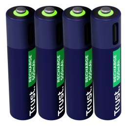 Baterie AAA Trust USB-C RECHARGEABLE BATTERIES 4P