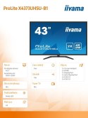 IIYAMA Monitor wielkoformatowy 43 cale X4373UHSU-B1 4K, VA, 2xHDMI, DP, mDP, 3ms, 2x7W, USBx4