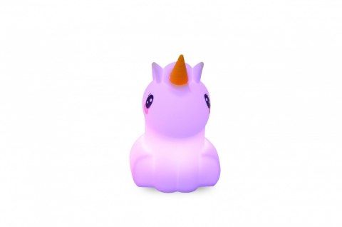 Mesmed Lampka nocna silikonowa z pilotem zmieniająca kolory Świetlaczek Jednorożec