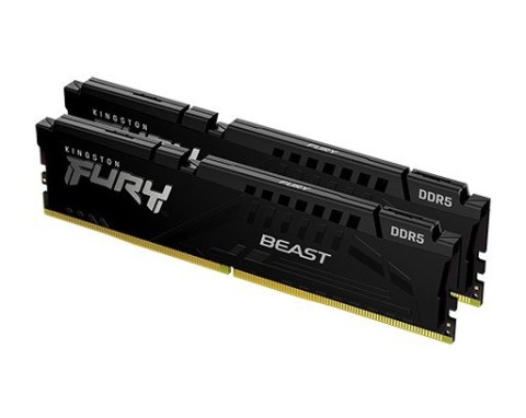 Kingston Pamięć DDR5 Fury Beast 128GB(2*64GB)/5600 CL40 czarna
