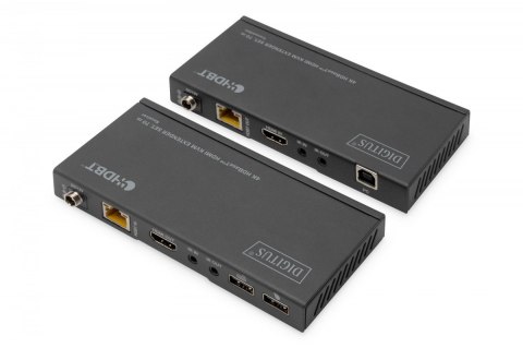 Digitus Przedłużacz/Extender KVM HDMI+USB HDBaseT 70m 4K30Hz HDCP 2.2 PoC (Power over Cable) audio IR zestaw