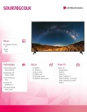 LG Electronics Telewizor LED 50 cali 50UR78GC0LK