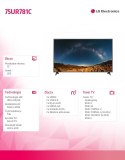 LG Electronics Telewizor LED 75 cali 75UR781C