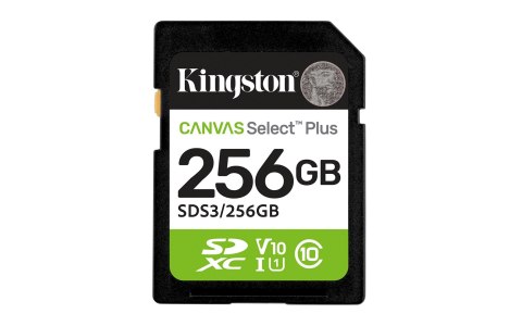KINGSTON SDXC 256GB Canvas Select Plus Gen3 150MB/s