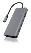 IcyBox Stacja dokująca IB-DK4070-CPD 12w1,2xHDMI,AUDIO,CR,VGA