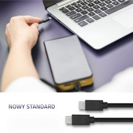 Qoltec Kabel USB 3.1 typ C męski | USB 3.1 typ C męski