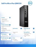 Dell Komputer Dell Pro Micro Plus QBM1250 W11Pro U5 235/16GB/512GB CL35/Integrated/WLAN + BT/Wireless Kb & Mouse/3YPS