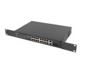 Lanberg Przełącznik Switch 16X100MB POE+/2XCombo niezarządzalny rack 19 cali Gigabit Ethernet 250W