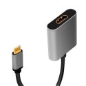 LogiLink Adapter USB-C do HDMI/F ,4K/60Hz aluminiowy 0.15m