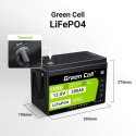 GREEN CELL AKUMULATOR LIFEPO4 CUBE 200AH 12V/12.8V 2560WH LFPGC12V200AH